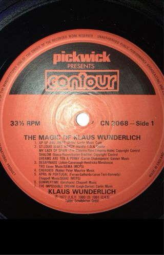 KLAUS WUNDERLICH     MUY BUEN ESTADO