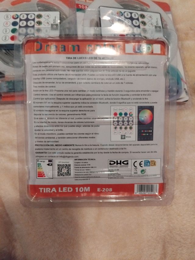 Luces LED 10M con Mando a Distancia y Bluetooth