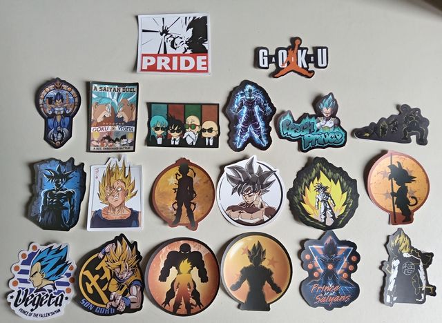 100 adesivi Dragon Ball nuovi
