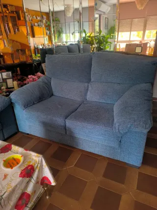 Sofá de 2 plazas azul