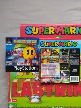 -Portada y contraportadaMs. Pac-Man M. Madness Ps1