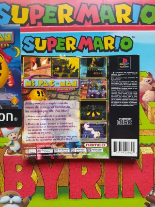 -Portada y contraportadaMs. Pac-Man M. Madness Ps1