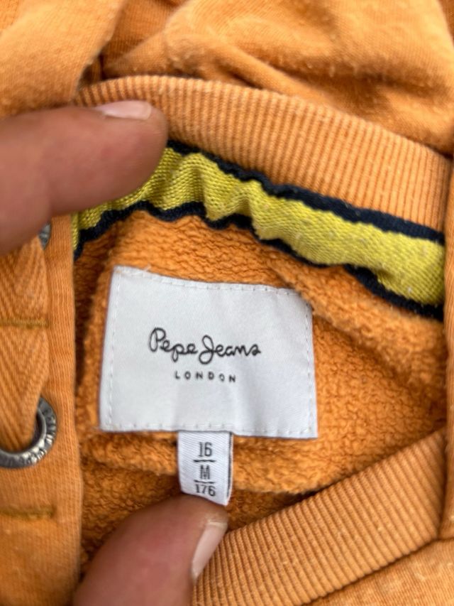 Sudadera Pepe Jeans Naranja Talla M Vintage