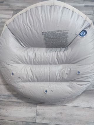 Divanetto Gonfiabile Grigio Tessuto