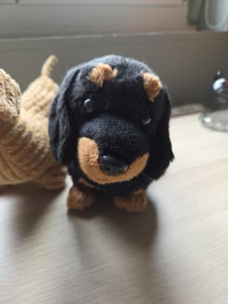 2 Peluches Perro Salchicha