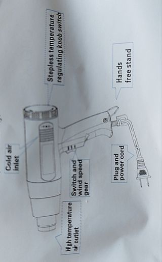 Pistola de aire caliente con control de temperatu