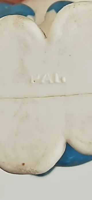 TIMIDO PUFFO IN PVC CONTRASSEGNATO DA PAT. MOLTO RARI I PUFFI