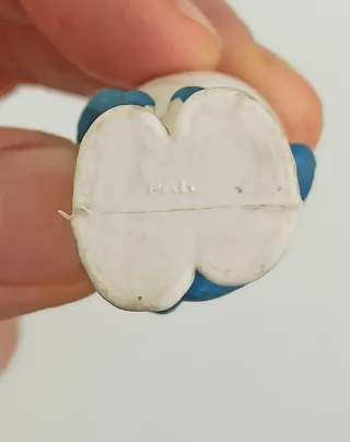 TIMIDO PUFFO IN PVC CONTRASSEGNATO DA PAT. MOLTO RARI I PUFFI