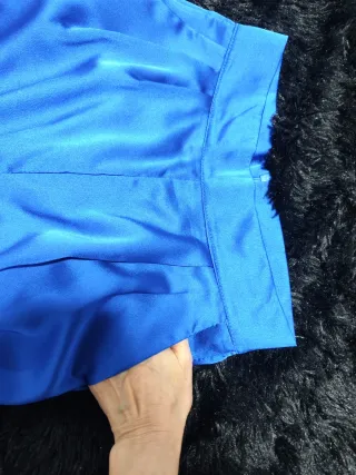 Conjunto satinado azul klein