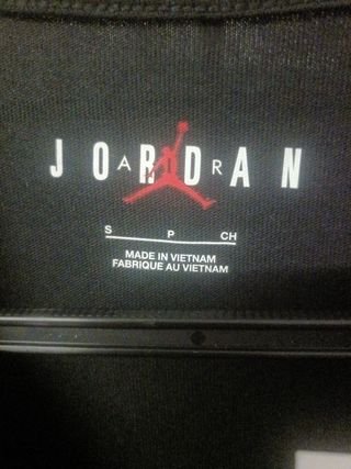 Camiseta Jordan Negra Talla S Nueva