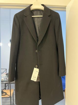 Abrigo ZIOZIA Lana y Cashmere Hombre Negro M