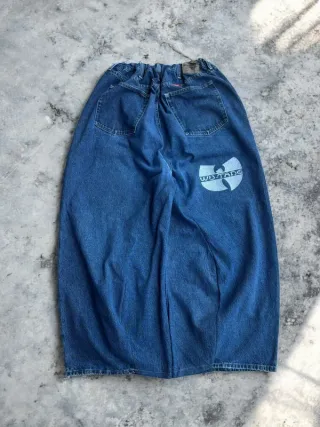 Pantalone baggy pants JNCO style y2k ricamato