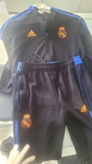 Chándal Real Madrid Niño Adidas Negro/Azul 11-12