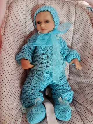 Bebé Reborn Azul Tejido