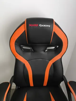 Silla Gamer Mars Gaming Negra y Naranja