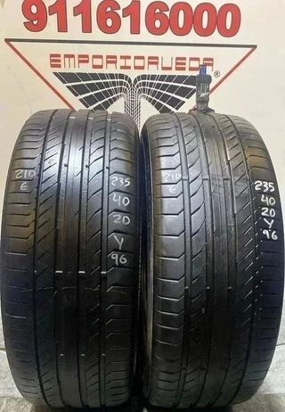 235 40 20 Y CONTINENTAL RUEDA AL 90% VIDA UTIL