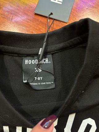 T-shirt Hoodrich bambino nera