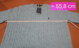 Sweatshirt /Camisola Polo Ralph, Azul Tamanho L/G