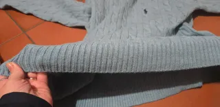 Sweatshirt /Camisola Polo Ralph, Azul Tamanho L/G