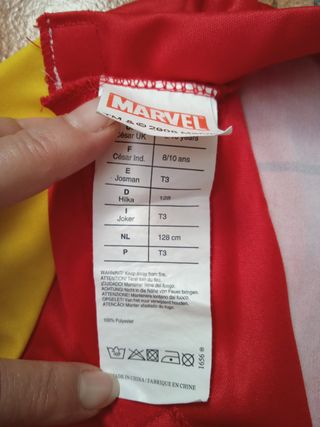 Disfraz Iron Man Marvel Talla Infantil
