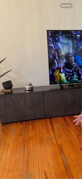 Mueble TV Ikea 3 módulos Besta negro