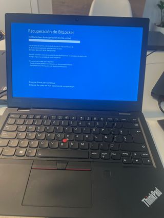 Lenovo ThinkPad i5-10210U 8GB RAM Bitlocker