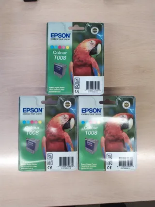 3 Cartuchos Tinta Epson T008 Color