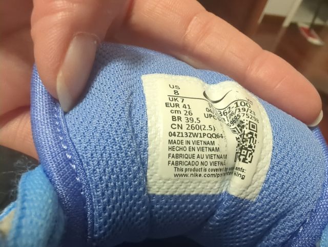 Zapatillas Nike Air Force 1 Blancas y Azules