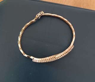 Pulsera Oro Blanco 18k Diamantes