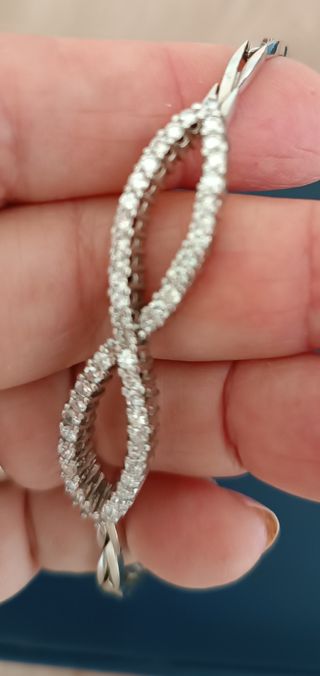 Pulsera Oro Blanco 18k Diamantes