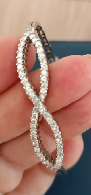 Pulsera Oro Blanco 18k Diamantes