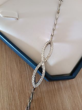 Pulsera Oro Blanco 18k Diamantes