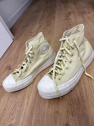 Converse plataforma amarillas talla 39