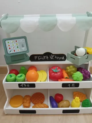 Mini Frutería Madera Niños