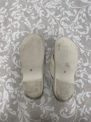 Sandalias blancas plataforma talla 38 Shein