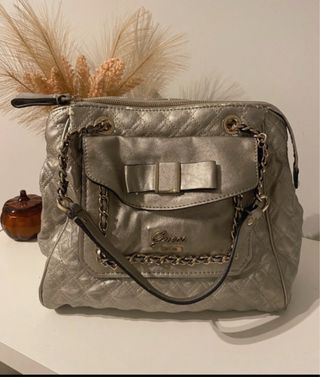 Bolso Guess Plateado Vintage
