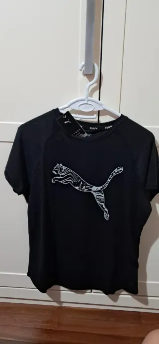 Camiseta Puma Mujer Negra