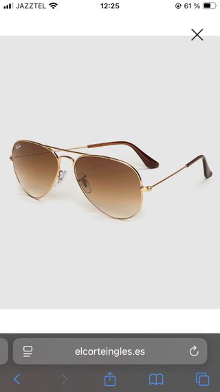 Gafas de sol Ray-Ban Aviator Marrones y Doradas