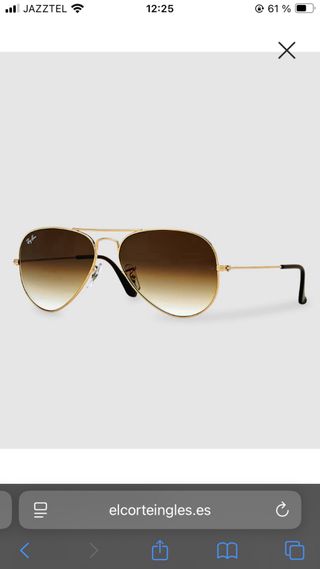 Gafas de sol Ray-Ban Aviator Marrones y Doradas