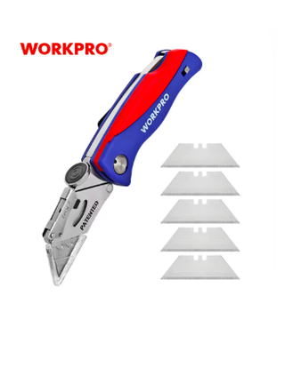 Tornillo de banco de aluminio 70mm + Cúter WORKPRO