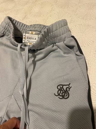Pantalón y camiseta SikSilk Blanca Talla XS
