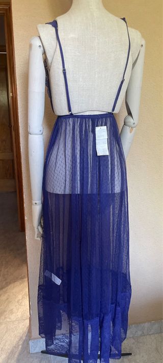 Camisón lencero Women'secret azul/morado