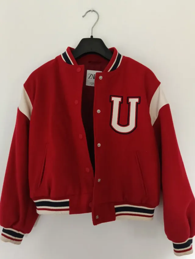 Cazadora Béisbol Niñ@ Roja Talla 10