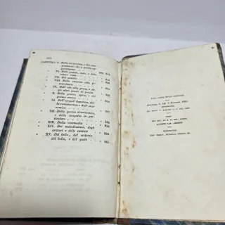 Libro Antico 1854 Rettorica Montanari