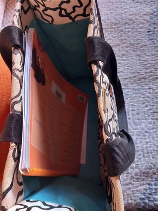 Bolso Tous Piel Beige y Negro