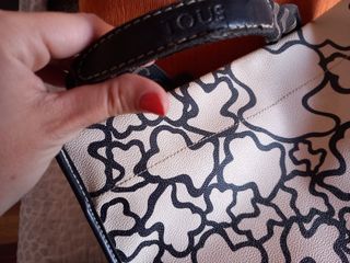 Bolso Tous Piel Beige y Negro
