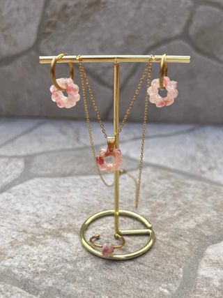 Conjunto Pendientes, Collar y Anillo
