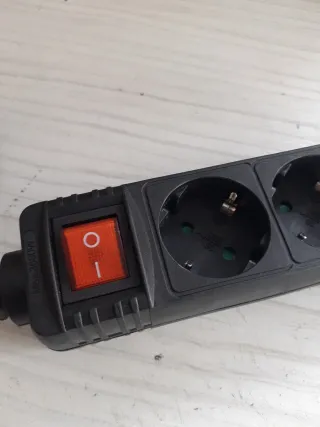 Regleta 3 enchufes con interruptor