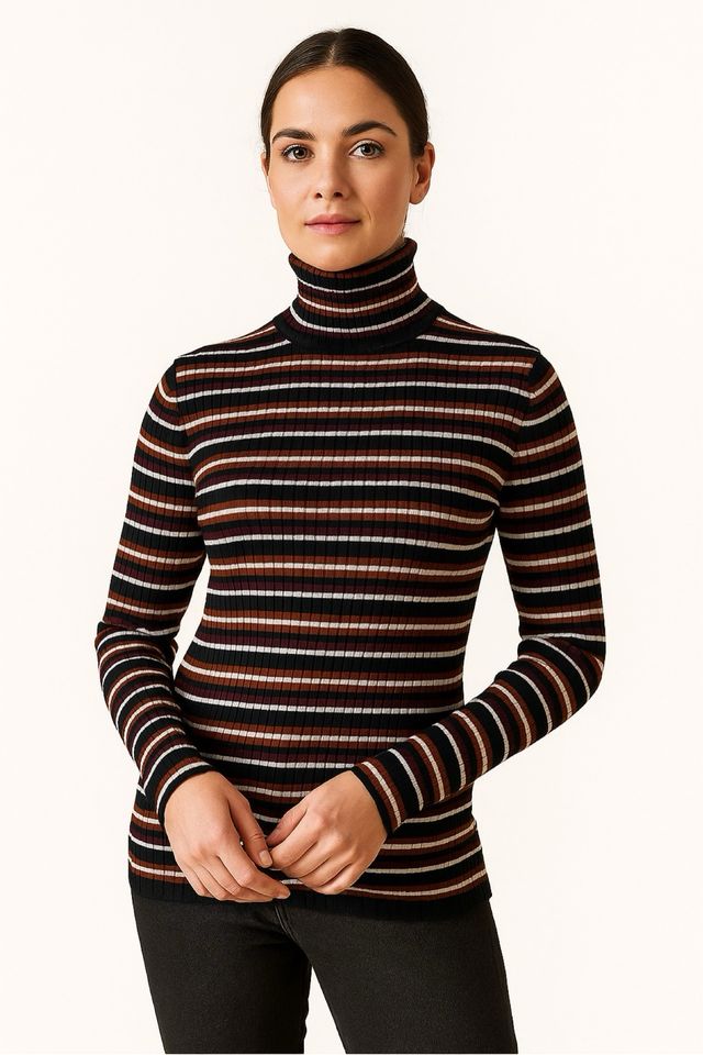 Dolcevita Alcott a righe taglia S