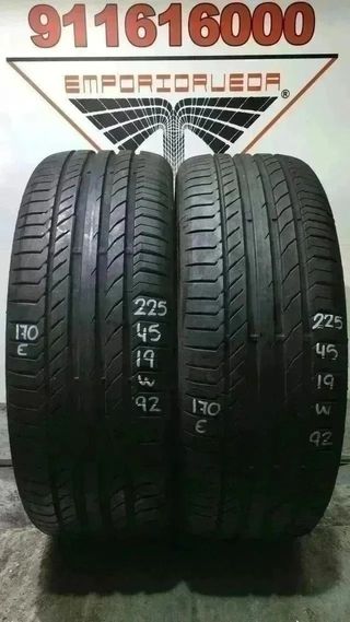 225 45 19 W CONTINENTAL RUEDA INCREIBLE!!